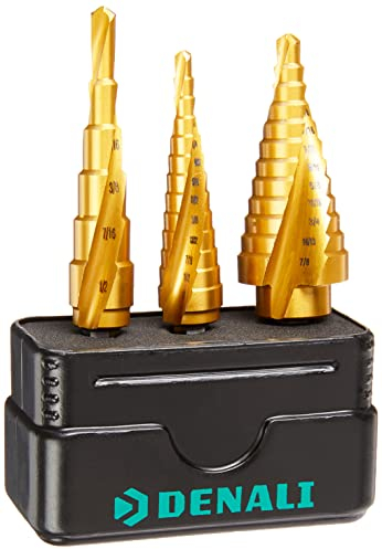 Amazon-Marke: Denali 3-teilig, Stufenbohrer, Satz, 3–13 mm, 5–13 mm, 5–22 mm