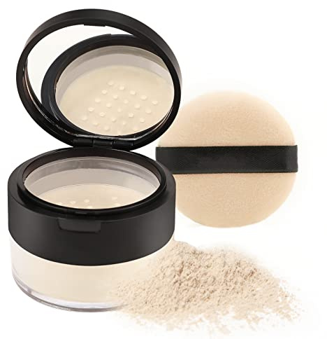 Boobeen Oil Control Loose Powder Translucent Setting Powder Glattes loses Gesichtspuder, Leichtes&Langanhaltendes Makeup Setting Foundation Puder, Matte Tönung