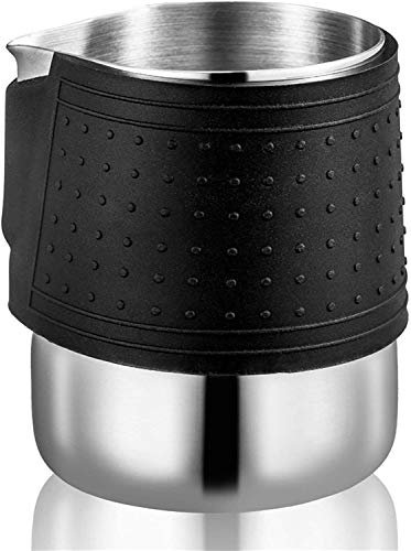 Coffee Pot Creamer Frothing Pitcher Stainless Steel Silicone Milk Frothing Pitcher Espresso Coffee Milk Frother Cup Jug Maker Espresso Steaming Pitcher