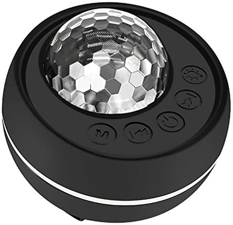 Altoparlante Bluetooth per Doccia, Altoparlante Bluetooth Portatile Impermeabile IPX7 con Ventosa, Altoparlante Wireless Suono Surround a 360°, Spettacolo di Luci a LED, Microfono Incorporato black