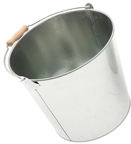 Veemoon Secchio Per Cenere Metallo Inceneritore Da Giardino Multifunzionale Per Carta e Rifiuti e Sicuro Con Coperchio Per Evitare Scintille e Fumi