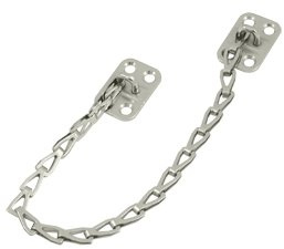 MG-S 12-Inch Long Transom Chain for Windows & Doors (Satin Nickel)