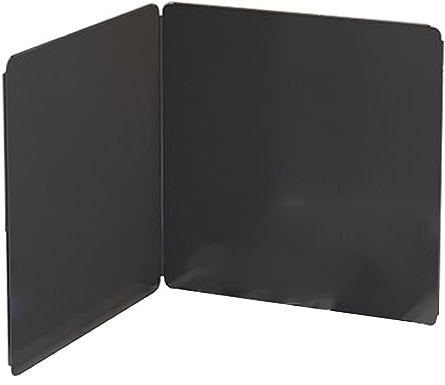HJXGQJM Protector Antisalpicaduras,Cubre Salpicaduras De Sartén,Panel De Protección Pared Y Encimera Protectores De Acero Al Carbono,2 Lados Negro Protector Salpicaduras Cocina(2 Sides 40x40cm)