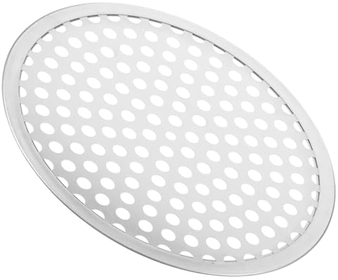 PRETYZOOM Bandeja De Horno Perforada Para Pizza Molde Redondo De Acero Inoxidable Utensilios Para Hornear Bandeja Para Pizza Horno