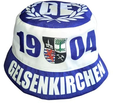 Wallitschek Fischerhut Gelsenkirchen - 1904 (hochwertige Qualität), Fanhut, Sonnenhut, Anglerhut, Mütze, Bucket hat, Fussball, 1904