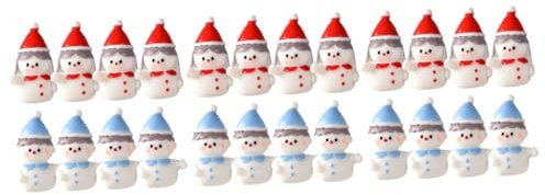 TOPBATHY STK Schneemann aus Harz winterdeko tooniesfiguren Rustikaler weihnachtlicher Tischaufsatz dekorative Schneemannfiguren Weihnachtsdekorationen Harzverzierungen Mikro-Harz-Statue