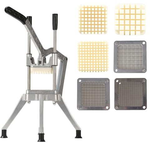 Cortador vertical manual para verduras y frutas, multiuso, cortador de patatas fritas, herramienta de corte de pepinos de metal