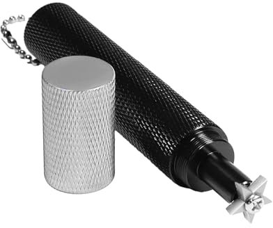 Illkjasfc Golfschläger Reiniger Aus Aluminiumlegierung Mit Austauschbaren 5 Köpfen Schärfwerkzeug Für Golfschläger Rillen Für Eisenkeile