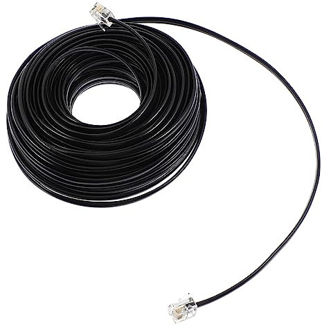 TINEASUR Telephone Extension Cord Pc Cable for Home Office Phone Line Connection