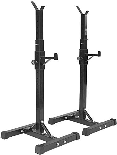GIGBIRD Squat Rack Squat Langhantel Freie Bankdrücken Ständer Home Gym Langhantel Rack Up, Squat Rack Multifunktions Bankdrücken Einstellbare Power Stand Rack Multi