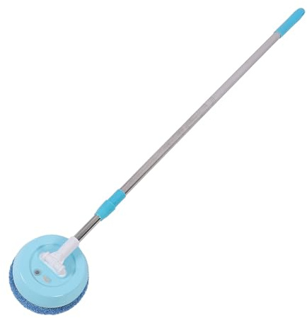 Asixxsix Mocios Elettrico Senza Fili, Potente Lavapavimenti Elettrico con Testina Flessibile e Asta Telescopica, Mocios Senza Fili per Pavimenti, Finestre, Soffitti, Mocios per Pavimenti