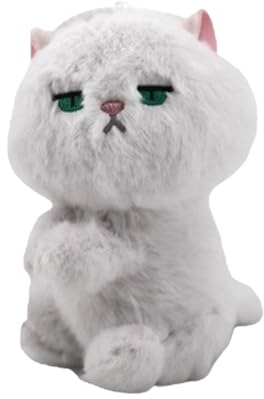 Genérico Cat Plush Toys – Weiches und kuscheliges Spielzeug für Mädchen und Kinder | Plüschtiere mit Katzen – niedliche Plüschtiere | multifunktionale Katzen mit Clip De, Tieranhänger Paar