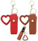 Lot de 2 étuis à Rouge à Lèvres, Porte-Clés avec Miroir, étui en PU pour Rouge à Lèvres, Sac de Brillant à Lèvres