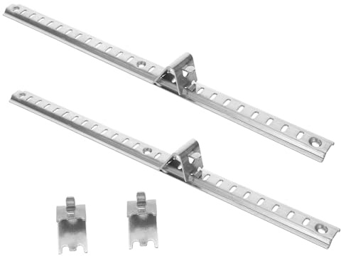 Cabilock Crochets Fixation Étagères Réfrigérateur Clips Acier Inoxydable Support Barre Étagère Congélateur Organisateur Réfrigérateur Bande Suspension Crochets