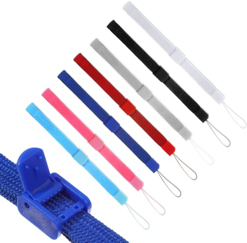 Quilax 7 Stück Handschlaufe,Bunt Handyschlaufe Handgelenk,Verstellbare USB Stick Band,Wrist Strap Lanyard,für Handy,Taschenlampe,Kamera,Schlüssel,USB Sticks,Pfeife(7 Farben)