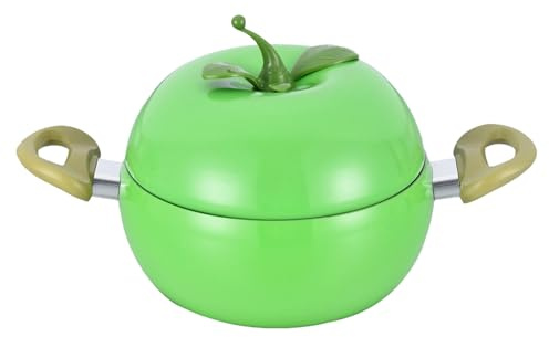 Raypontia Cacerola - Utensilios de cocina antiadherentes para verduras y frutas | Cocotte para tomate con tapa | Para cocina de inducción placa de cocción a fuego lento freír espaguetis y