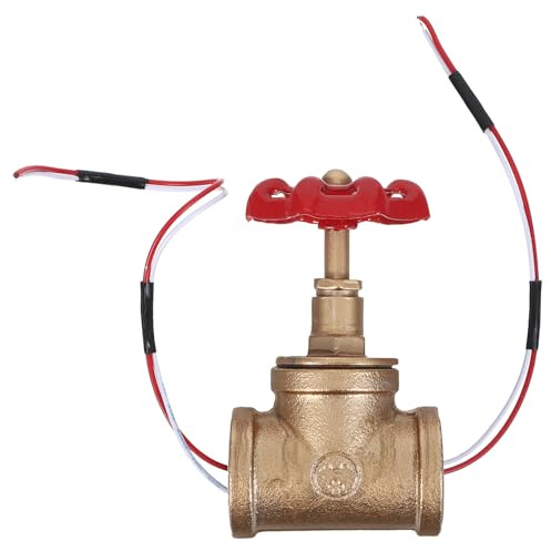 FOMIYES Vintage 3/4 Inch Iron Pipe Table Lamp Stop Valve Switch with Wire, Rotating Steampunk Light Switch for Industrial Home Bar Lighting