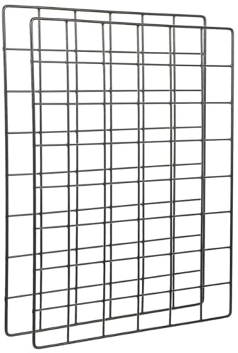 GALPADA 2 Stück Metallgitter Wandpaneele aus Eisen Wandaufbewahrungsregal mit Fotohalter Kreative Wanddeko für Zuhause und Arbeitszimmer Praktische Bilderaufbewahrung und Display