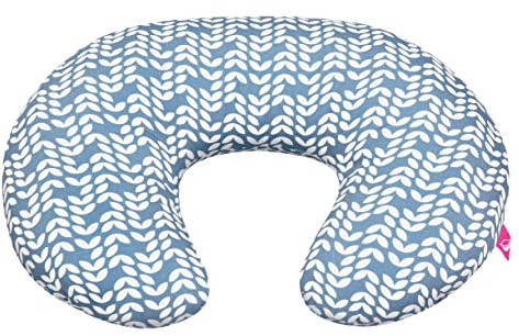 Mother hood Stillkissen ergonomisch, Öko-Tex Standard 100, Blätter blau