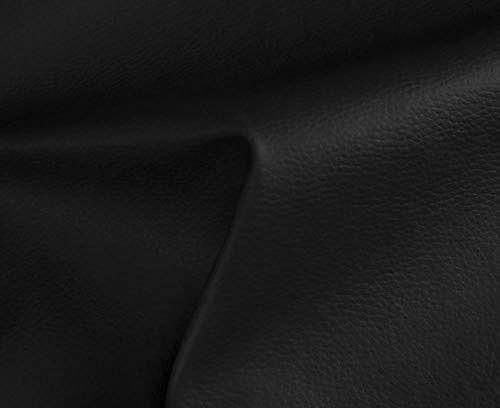 HAPPERS Polipiel para Tapizar 1 metro con Ancho 140cm. Venta de Polipiel por metros Solar Color Negro NO ADHESIVA