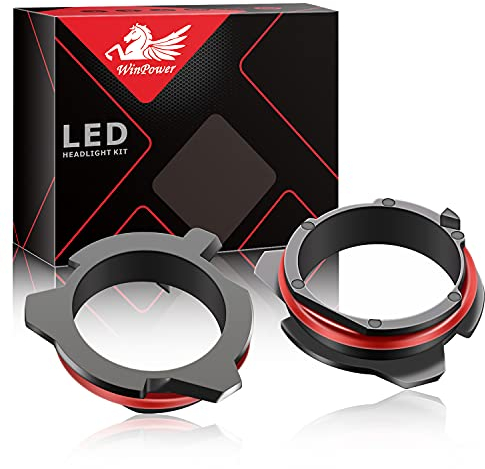 WinPower H7 LED-Lampenfußclips Adapterhalterhalterung LED-Lampenfassung Konvertierungszubehör für E39 E60 E61 F10 F11 F07 F85 G30 G31 G38 usw., 2 Teilig