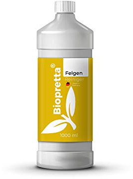 biopretta Felgenreiniger Hochleistungs-Felgenreiniger Säurefrei auch für Alufelgen bei Auto Motorrad und Fahrrad (1000ml)