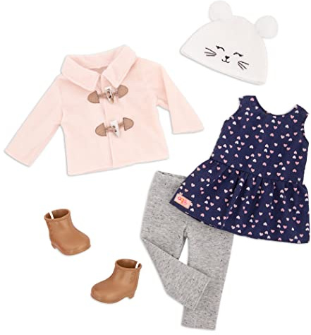 Our Generation Deluxe-outfit - hjärtklänning, BD30460Z