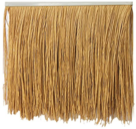 YYXDMFY Simulation thatch Tile Decoration roof Plastic thatched Artificial Straw Fake thatch Farm Log House Pavilion Decoration Flame Retardant PE Man-Made Thatch Fake thatch