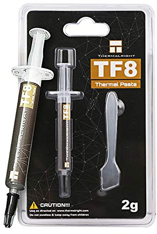 Thermalright TF8 2g High Performance Thermal Paste 13.8W/m.k, High performance thermal paste for Processor/CPU/GPU/IC/All Coolers, -2 Grams，With a spatula tool(TF8 2g)