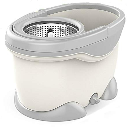 Mocio - Lavaggio a mano libera con secchio rotante Mocio domestico pigro con acqua a doppio uso automatico (B) To pursue happiness