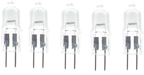 JZLBBC 5Pc Ampoules Halogène G4 24V 50W Lampe Halogène G4 Ampoule Capsule Halogene G4 Bi-Pin Base Dimmable Blanc Chaud,50W