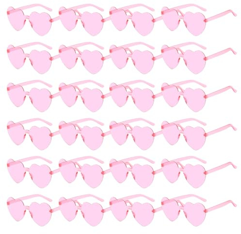 Sprinlot Herz Party Brille, Heart Shaped Brille Brillen, Sonnenbrille Herzform, Lustige Brille für Fasching Foto Requisiten Geburtstags