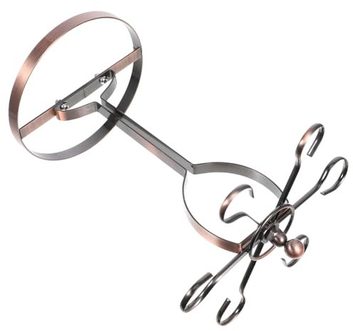 Ciieeo Retro Wine Glass Rack Sturdy Iron Wine Cup Holder Vintage Glass Organizer Space Saving