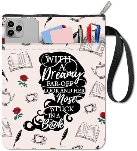 craspire Buchhülle Mit Reißverschluss Wasserdicht Rose Buchumschläge Hüllen Für Taschenbücher Stofftuchbücher Beutelschutz Bücherliebhaber Freunde Bücherwurm Valentinstagsgeschenke