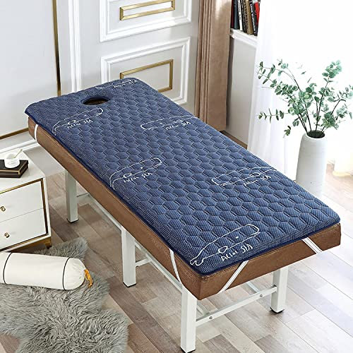 Wimpernbettauflage aus Memory-Schaum mit Gesichtslöchern, rutschfeste Matratzenauflage mit elastischen Bändern für Wimpernbett, langlebiges und bequemes Kissen für Wimpernverlängerungen (80 x 190 cm)