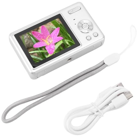 Culnflun Culnflun Digital Camera, High Resolution Photography 1080P Video, 16X Zoom Auto Focus Pocket Camera, for Student Vlog (Silver)