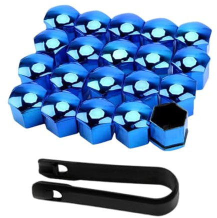 Ungtyb Tapones de tuerca para neumáticos – Tapas protectoras para tuercas de llanta – Repuesto de 17 mm, 19 mm, 21 mm, cubiertas de tuercas de neumáticos, 20 decoraciones de ruedas de coche
