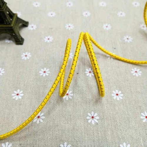 Banda elástica redonda de 3,0 mm, cuerda de goma, cordones, accesorios de costura, bricolaje, M, 3,0 mm, 3,0 m