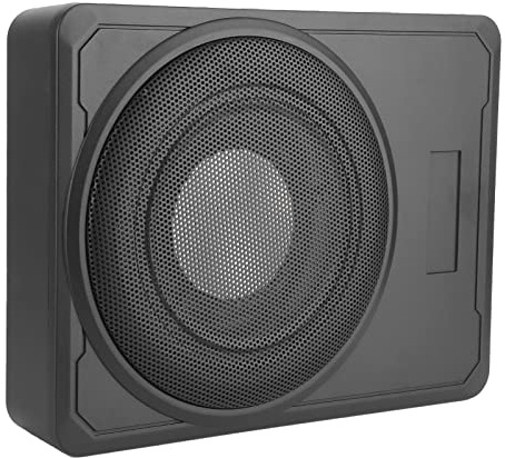 KIMISS Subwoofer per Auto Slim Amplificatore Altoparlanti di Cassa di Basso - 10 Pollici Sotto il Sedile o Dispositivo, 800 W, 12V, Design Compatto per Prestazioni di Basso Migliorate