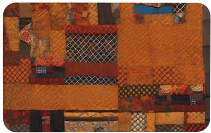 kurue Grand tapis de bain antidérapant à séchage rapide Motif patchwork africain