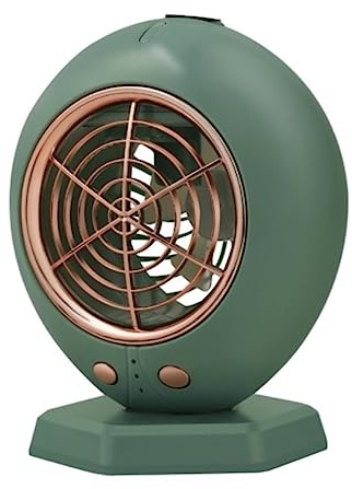 Ventilador Fan Ventiladores De Escritorio Con Ventilador Nebulización Fresco Personal Silencioso 200 Ml Tanque Agua 3 Velocidades Ajustables Viajes(Grün)