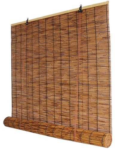 Tende a rullo in bambù per patio, tende oscuranti di alta qualità per interni ed esterni, tende da sole in bambù disponibili in larghezze 50-180 cm per il massimo controllo della luce e stile