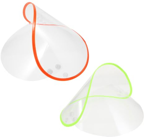 YARNOW Protection Faciale Remplaçable pour Poncho Pluie, Bord de Chapeau Transparent en Plastique, Étanche et Compatible Plupart des Imperméables, Pack de 2 Pièces