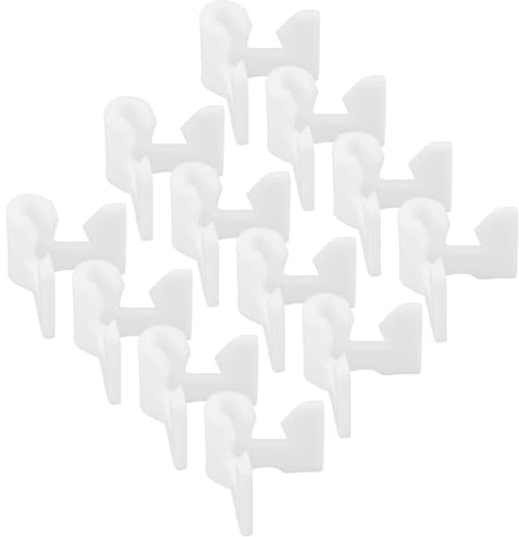 TOYANDONA Soportes para Estantes de Zapatos de Plástico Blanco, 40 Piezas, Conector para Organizador de Zapatos, Montaje Sencillo y Oculto para Armarios y Zapateros