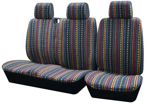 CUTEAS Für VW LT, T4, T5 2+1 Van Truck Für Sitzbezüge Passform Universal Transporter/Van Autositzbezüge(Type E)