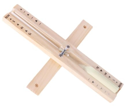 Harilla 30-Minute Sauna Timer, Glass Clock for Time Management, Beige