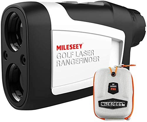 MiLESEEY Telemetro con Pendenza on/off, Per i Tornei di Golf, Telemetro Laser Professionale 600M, con Blocco Bandiera e Vibrazione, Precisione ± 0,55 Yard, Ingrandimento 6X