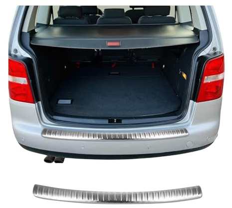 OMAC Ladekantenschutz für VW Touran 2003-2010 Pre-FL Edelstahl gebürstet | Stoßstangenschutz, fahrzeugspezifische Passform