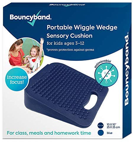 Bouncy Bands Wedge Wiggle Seat Sensory Cushion (10” Square)