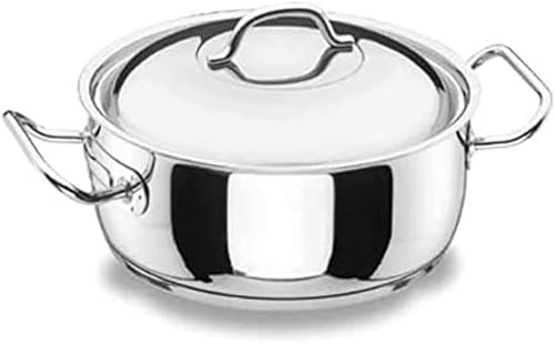 Suinga - Faitout avec couvercle inox professionnel, Capacité 2,5 L, Ø 20 cm